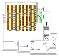 DGH Ehrenbach Plan Bestuhlung mit Tischen DGH Ehrenbach Plan Bestuhlung mit Tischen