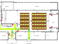 Heftrich Willi-Mohr-Halle Plan Bestuhlung mit Tischen