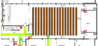 Heftrich Willi-Mohr-Halle Plan Reihenbestuhlung