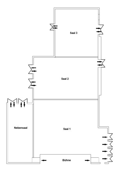 Stadthalle Raumplan