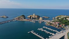 Sile Hafen und Stadt Sile