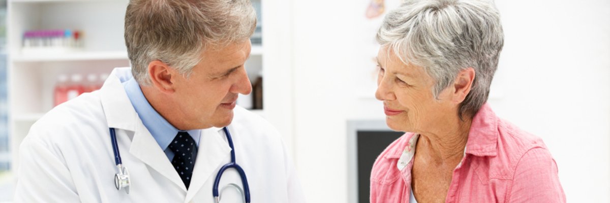 Doctor with female patient