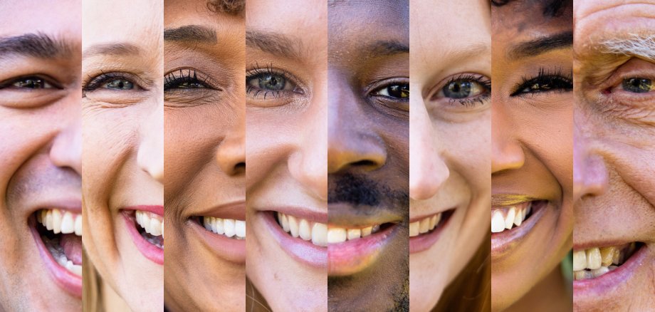 Diverse American faces