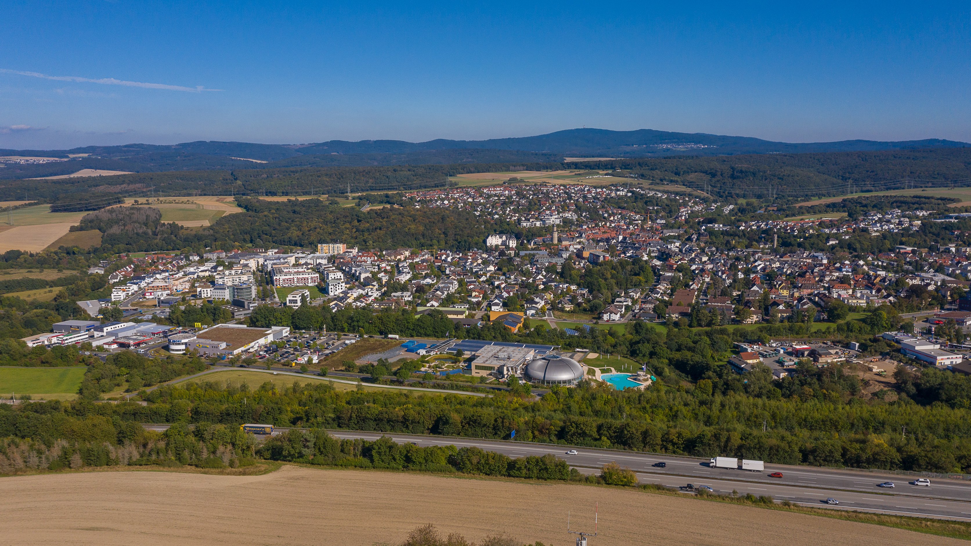 Stadtansicht Idstein von oben