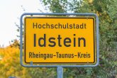 Stadteingangsschild Hochschulstadt Idstein