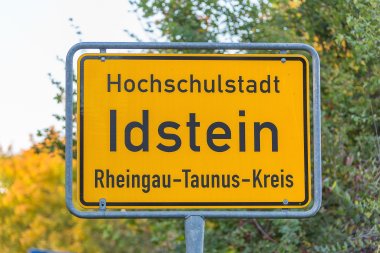 Stadteingangsschild Hochschulstadt Idstein Stadteingangsschild Hochschulstadt Idstein