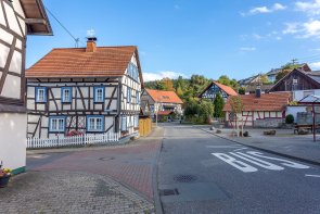 Ehrenbach Ortsmitte Ortsdurchfahrt Ehrenbach mit Fachwerkhäusern