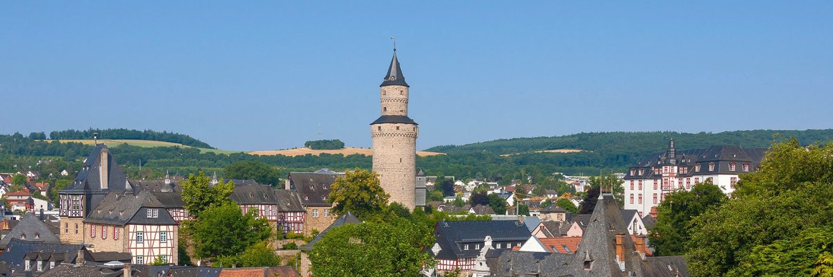 Stadtansicht mit Hexenturm