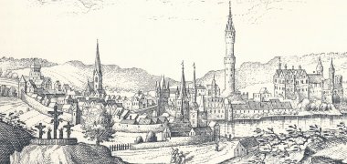 Ansicht Idstein als Merian-Stich