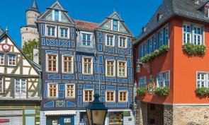 Rathaus und Schiefes Haus Idstein Rathaus und Schiefes Haus