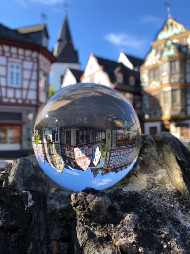 Fotowalk eine Glaskugel