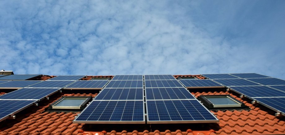 Solaranlage auf einem Dach