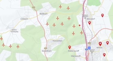 Blickpunkte mögliche Windenergieanlagen