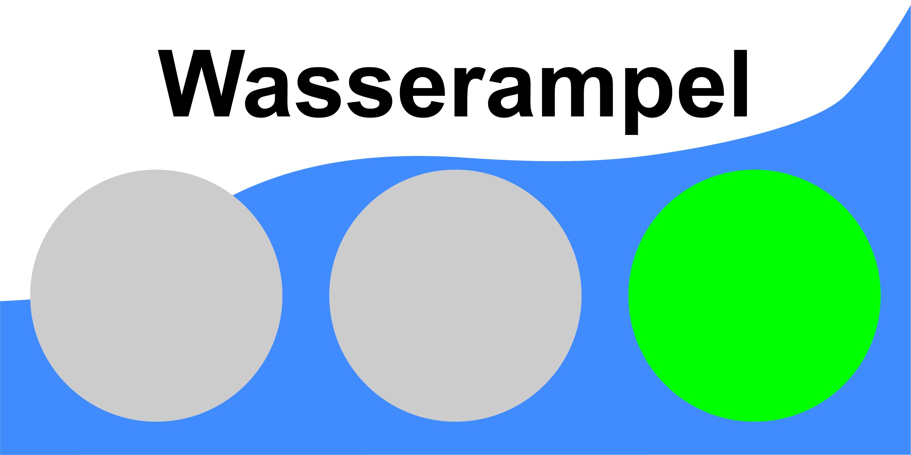 Wasserampel grün