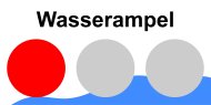 Wasserampel rot